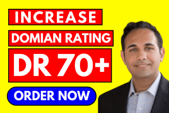 increase domain rating ahrefs dr 70 domain authority moz da tf