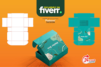 packaging box design, product box design, mailer box