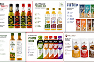 design product label, bottle label,food label,oil label,can