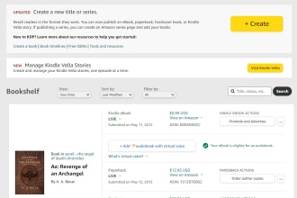 set up and publish your kindle ebook paperback and hardcover