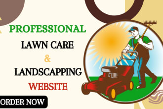 design lawn care website landscaping website home care website landing page