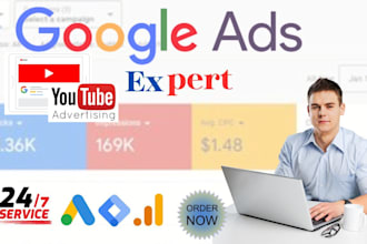 setup and  management you tube video ads campaign with google adwords