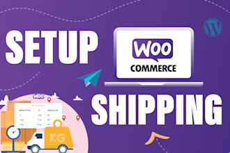 setup woocommerce shipping and product upload