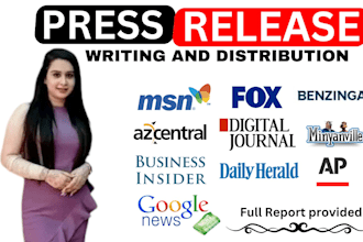do press release writing and press release distribution