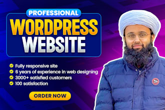 create responsive wordpress website, ecommerce website