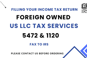 file and fax US tax forms 5472, 1120 to irs
