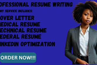 write you a professional medical resume  cover letter and linkedin