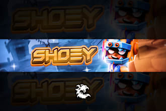 design a professional brawl stars banner for youtube