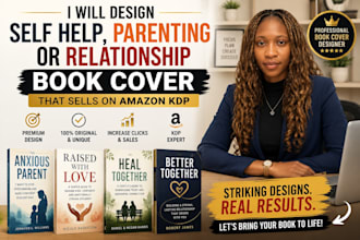design a self help parenting or relationship book cover for amazon KDP