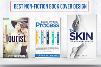 do modern book cover design, non fiction book cover, kindle book cover