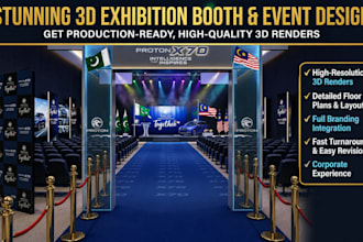 design 3d stage or virtual stage for event planning