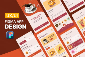 do mobile app ui ux design, website ui ux design, dashboard ui design in figma