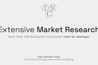 conduct compelling extensive market research analysis