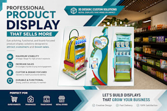 design 3d product display retail store trade show solutions