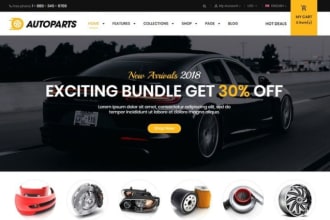 design a auto parts shopify store automobile automotive dropshipping store