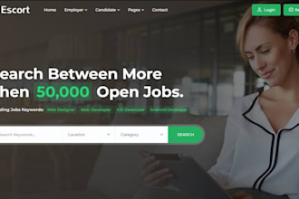 design recruitment website job board website healthcare staffing agency website