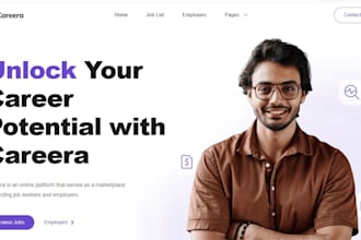 design recruitment website, healthcare staffing job board, agency website