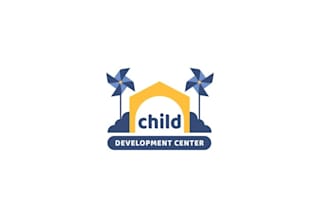 playful child center panama logo design