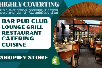 design bar pub club lounge grill restaurant catering cuisine shopify store