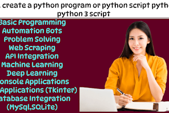 create a python program or python script