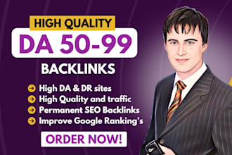 do high quality DR 70 to 80 and da 30 to 99 seo backlinks