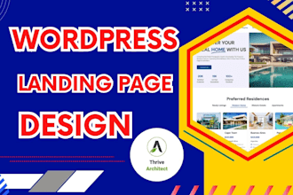 design sales page or landing page with thrive architect or thrive builder