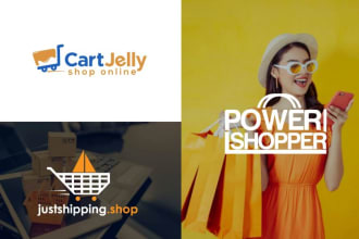 design online ecommerce store shopify logo