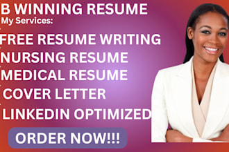 formulate medical resume, nursing, cover letter, linkedin
