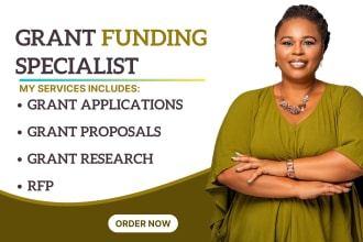write a winning grant proposal, do grant application and grant writing
