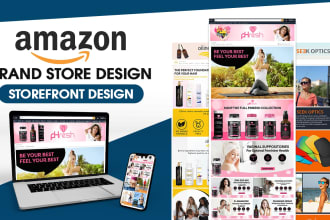 create your amazon brand store and amazon storefront design