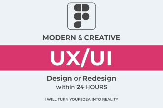 create a powerful UI UX design for your website, UI design
