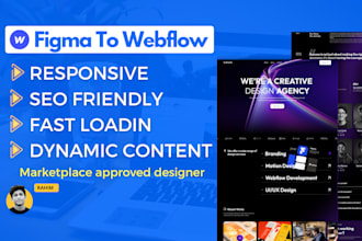 clone figma designs into responsive, speed optimized webflow websites and blogs