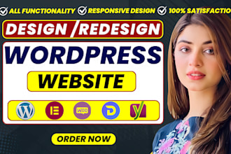 build, design website, redesign, clone, wordpress website development