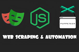 do web scraping and automation using puppeteer or playwright
