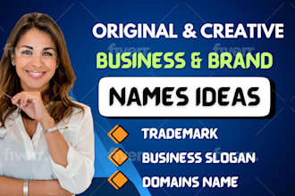 create perfect business names, brand names or company names and slogan