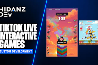 create custom interactive tiktok live games