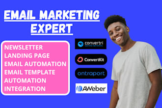 be aweber convertkit convertri ontraport acumbamail email template newsletter