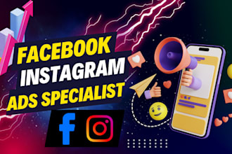 be your facebook paid ads specialist, instagram ads expert