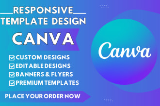design editable canva templates for posters, banners, flyers, etc