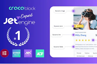 bulid a dynamic custom post type wordpress with jet engine, crocoblock
