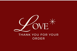 design thank you card for your business
