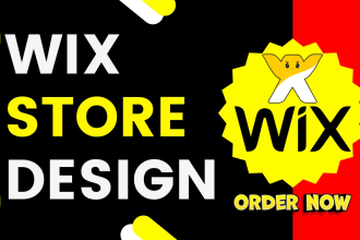 do wix store design with product upload