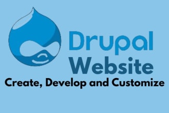 create, develop, customize website using custom drupal