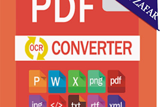 retype all images, PDF documents