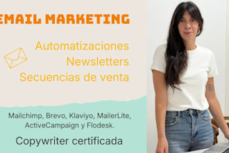 escribiré secuencias de email marketing y automatizaciones que convierten