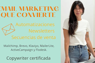 escribiré secuencias de email marketing y automatizaciones que convierten