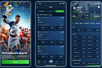 develop sport betting app, sports bet app, bet app and website development