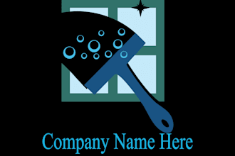 do a cleaning and maintenance logo design for you