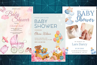 design birthday flyer kids party invitations within 3 hrs