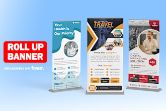 custom retractable pull up, roll up banner, billboard design